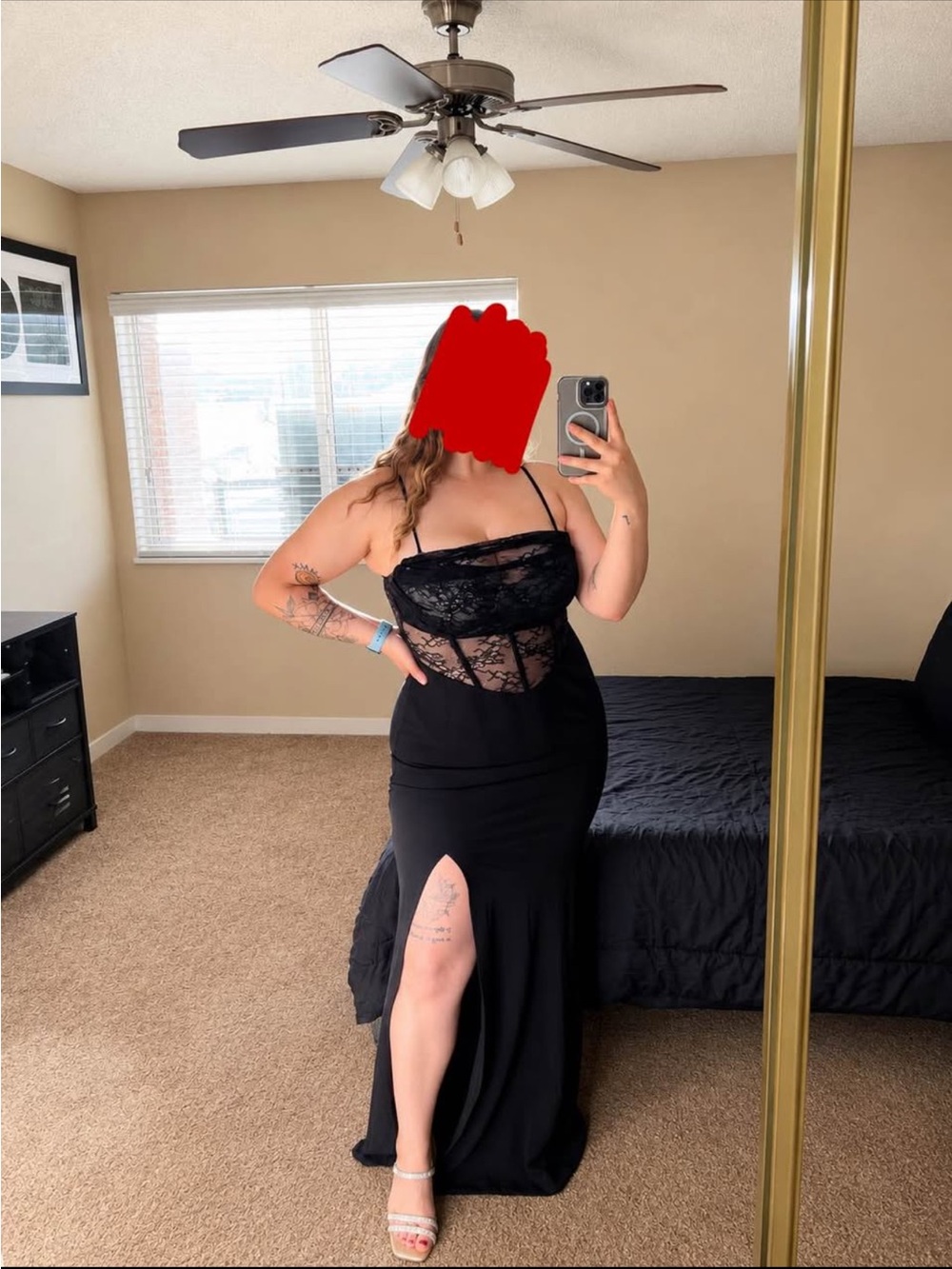 Josette Sleeveless Corset Lace Mermaid Dress